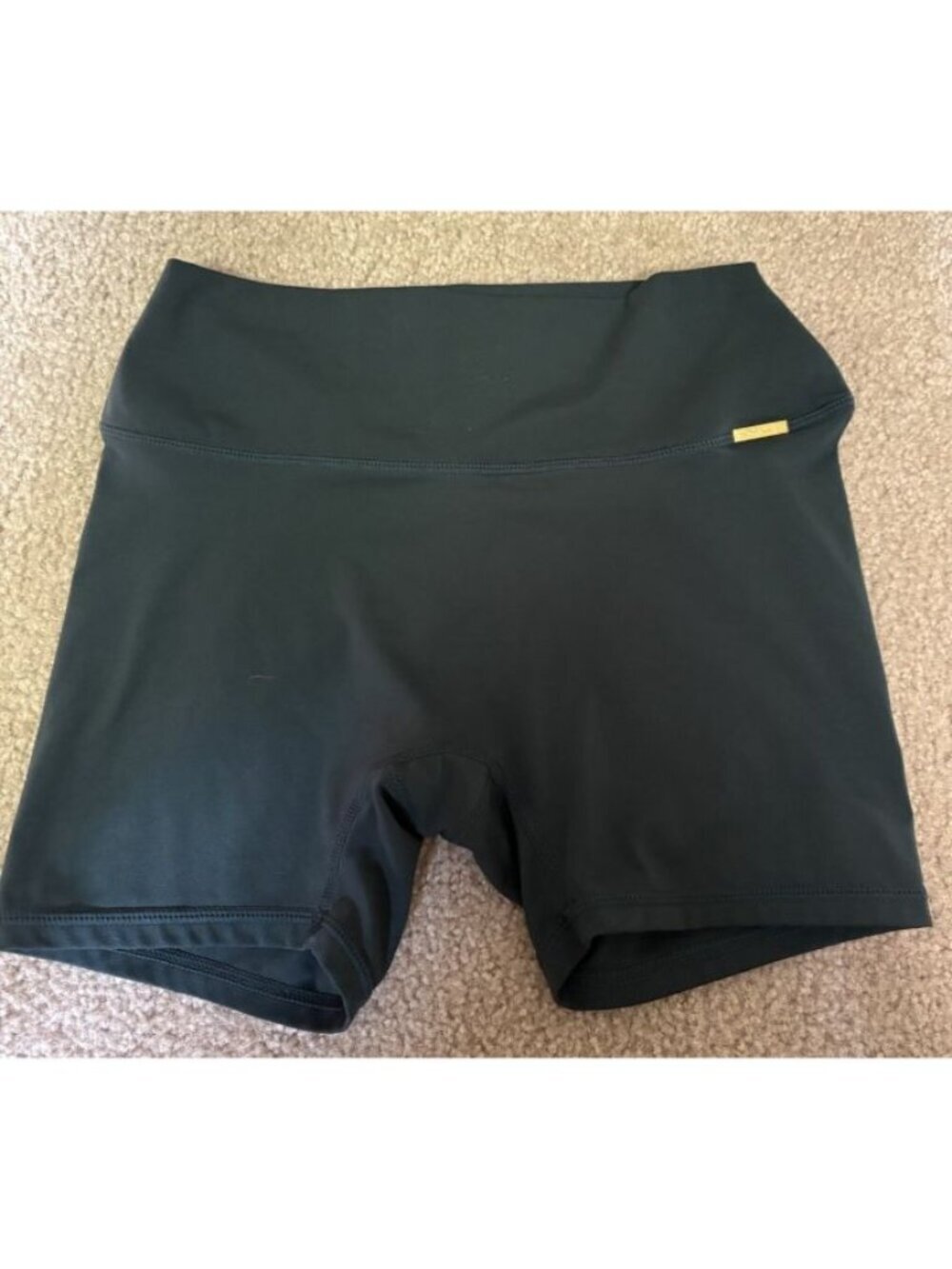 Cleo Harper Evolve Bike Shorts Dark Green Size M Active Wear Athletic Gym Lounge